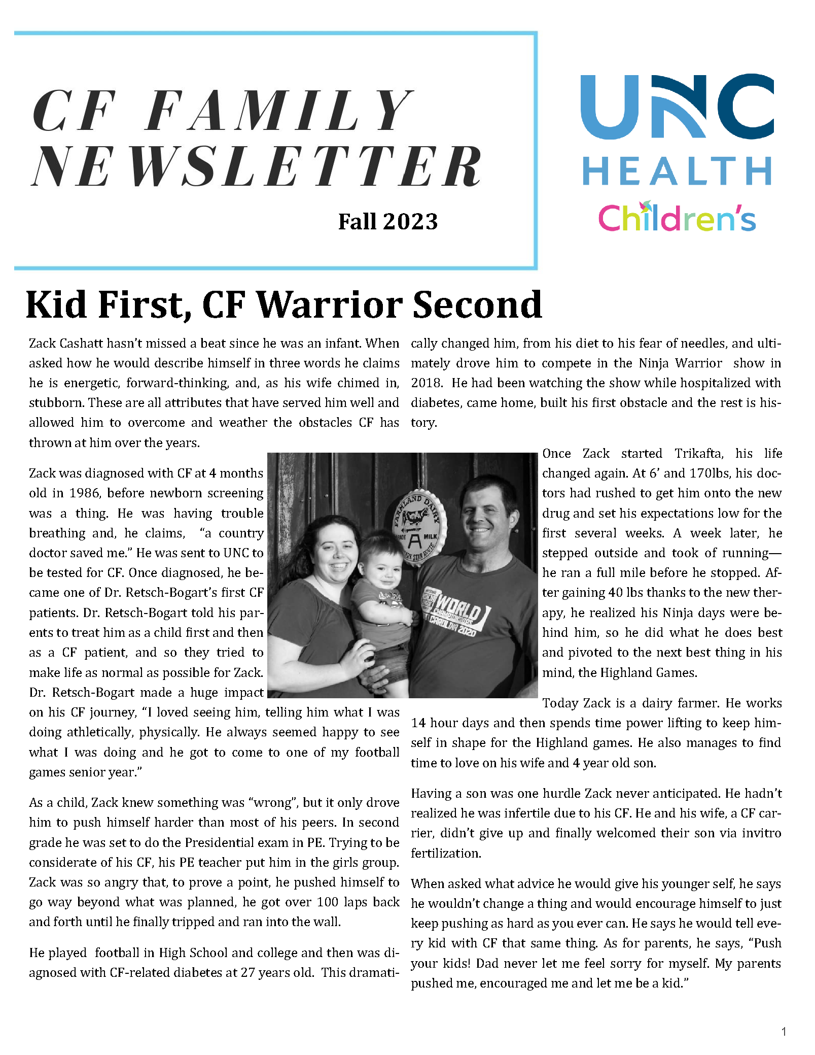 CF Family Fall 2023 Newsletter